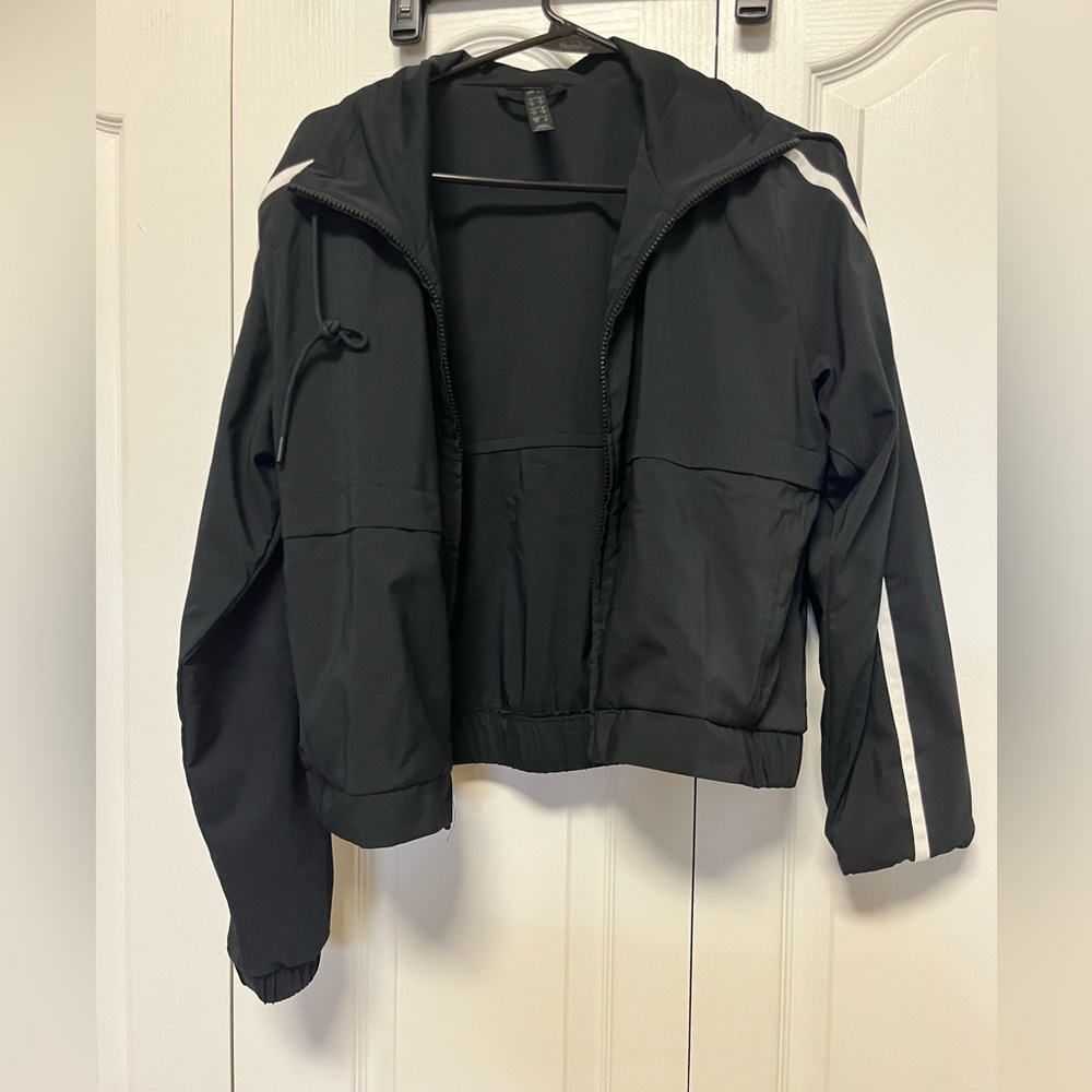 Adidas Black Windbreaker